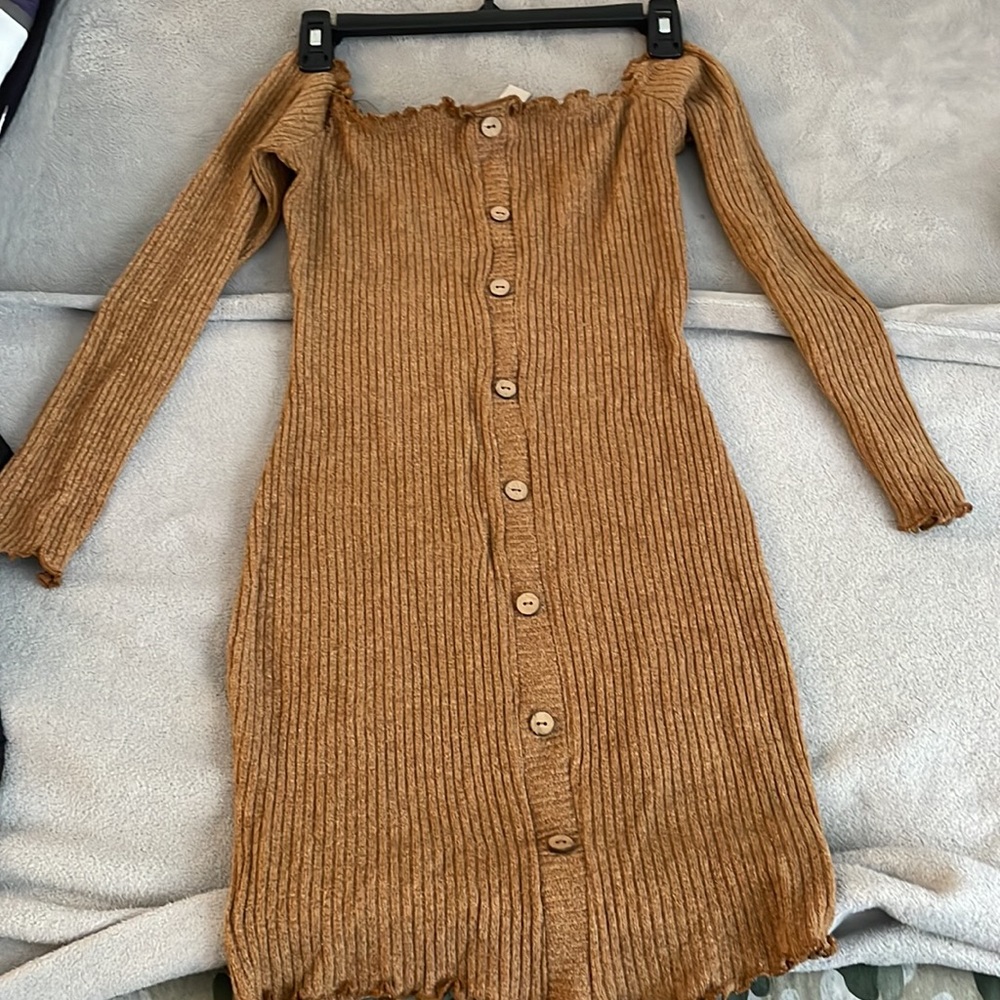 Cute Mini Button Dress - Picture 7 of 8
